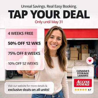 Access Storage - North Bay East Promotion